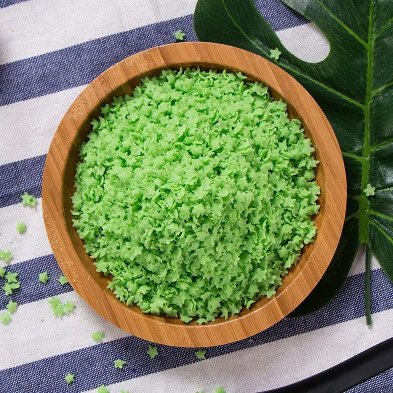 Green Panko Star Shape Crunchy Puffed BreadCrumbs (3)kat