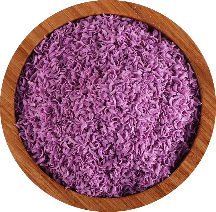 Purple Panko Crescent Shape Crunchy Puffed BreadCrumbs