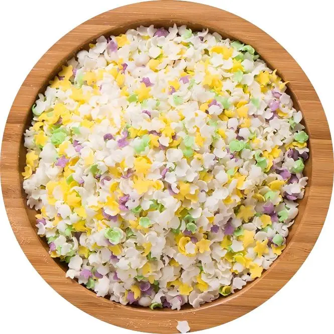 Mix color Panko Star Shape Crunchy Puffed BreadCrumbs