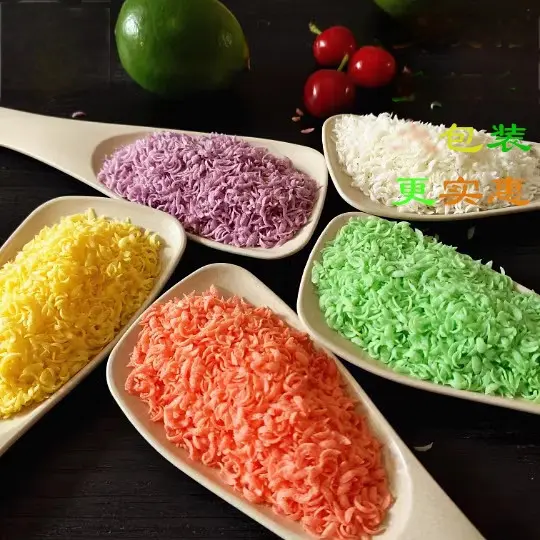 Green Panko Crescent Shape Crunchy Puffed BreadCrumbs (2)f36