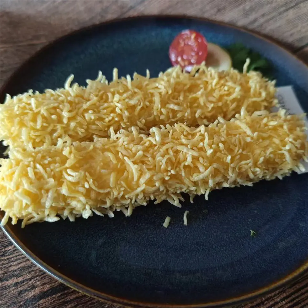 Yellow Panko Crescent Shape Crunchy Puffed BreadCrumbs (4)pfc